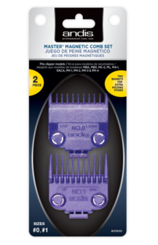 #01900 ANDIS MASTER MAGNETIC 2 COMB SET