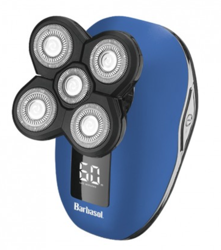 #CBT1-9000-BLU BARBASOL RECHARGEABLE ROTARY HEAD SHAVER SET